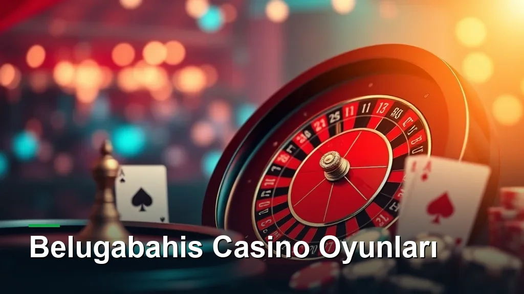 Belugabahis casino oyunları: rulet, kartlar ve slot sembolleri
