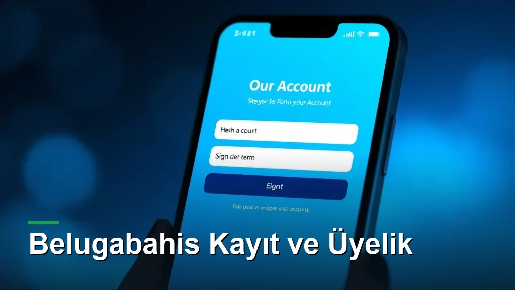 Belugabahis kayıt ve üyelik: hesap açma formu ve onay