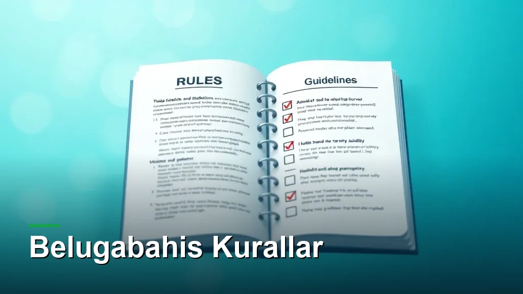 Belugabahis kurallar: kural kitabı ve kontrol listesi