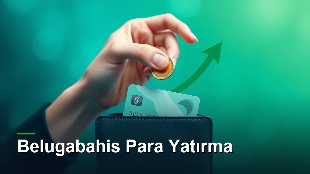 Belugabahis para yatırma: karta ve cüzdana bozuk para ekleme
